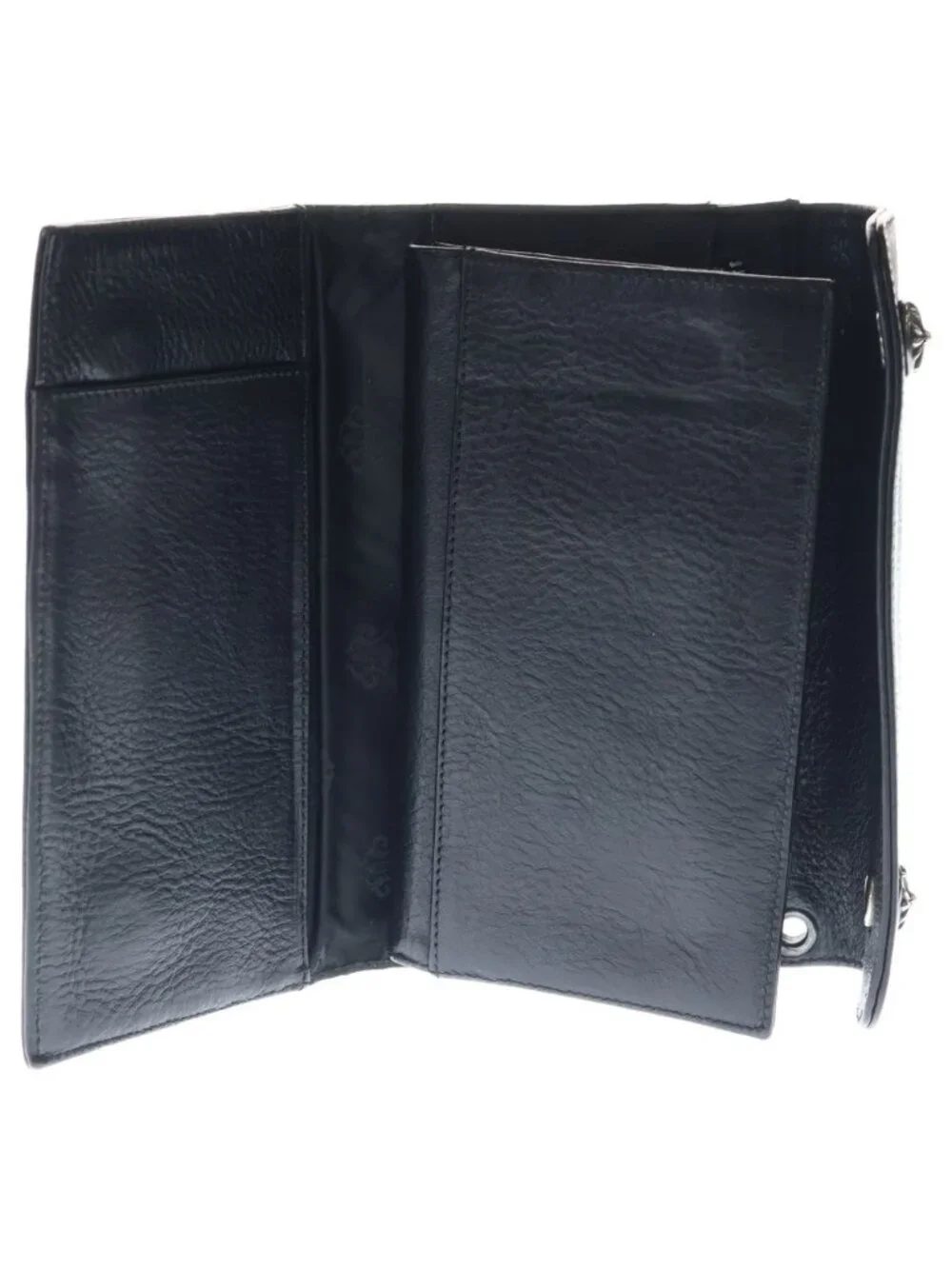 Chrome Hearts Wave Leather Wallet Black